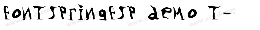 FONTSPRINGFSP DEMO T字体转换
